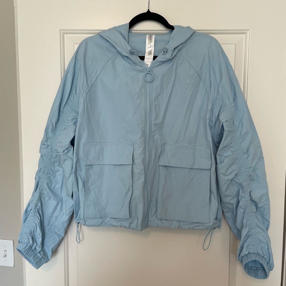 FABLETICS LIGHT BLUE NORAH TRACK JACKET SIZE XXL